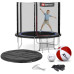 Батут  Hop-Sport 8FT 244 black/blue см с внешней сеткой  - фото №11